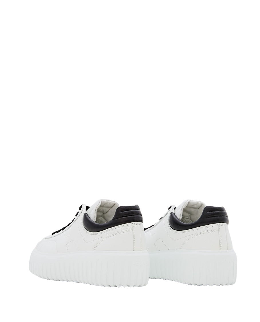 Hogan H-Stripes Sneakers With Ridged Sole And Embossed Logo