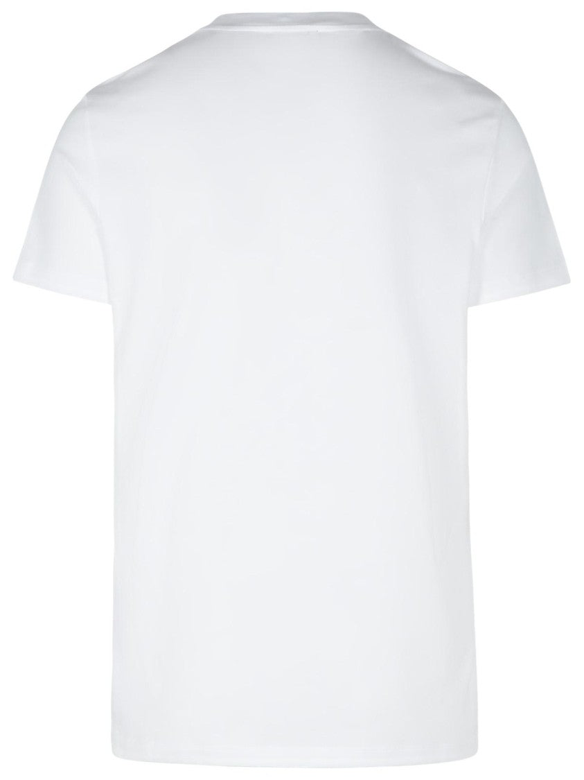 Balmain White Cotton T-Shirt