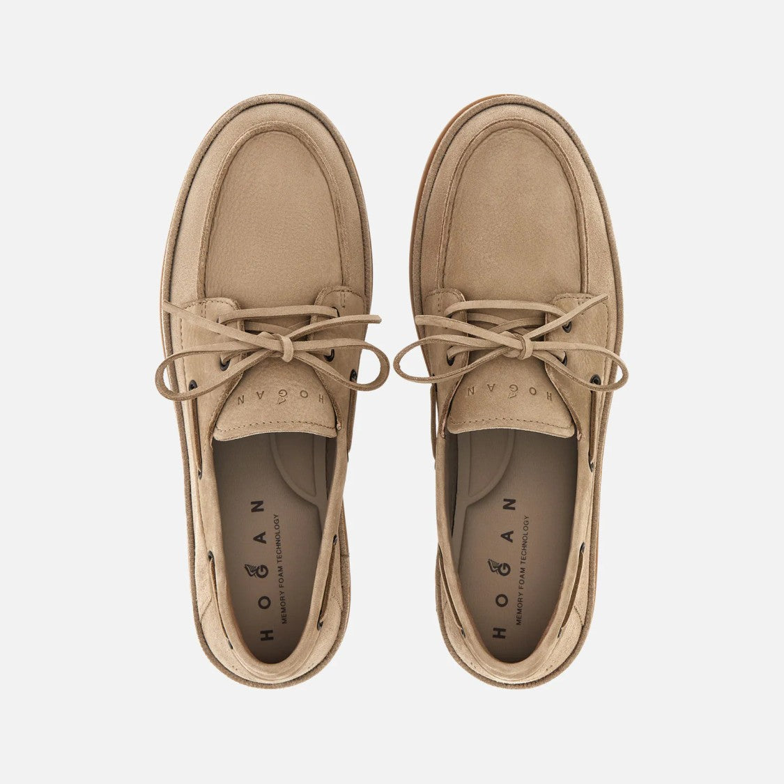 Hogan Classic Brown Boat Shoes