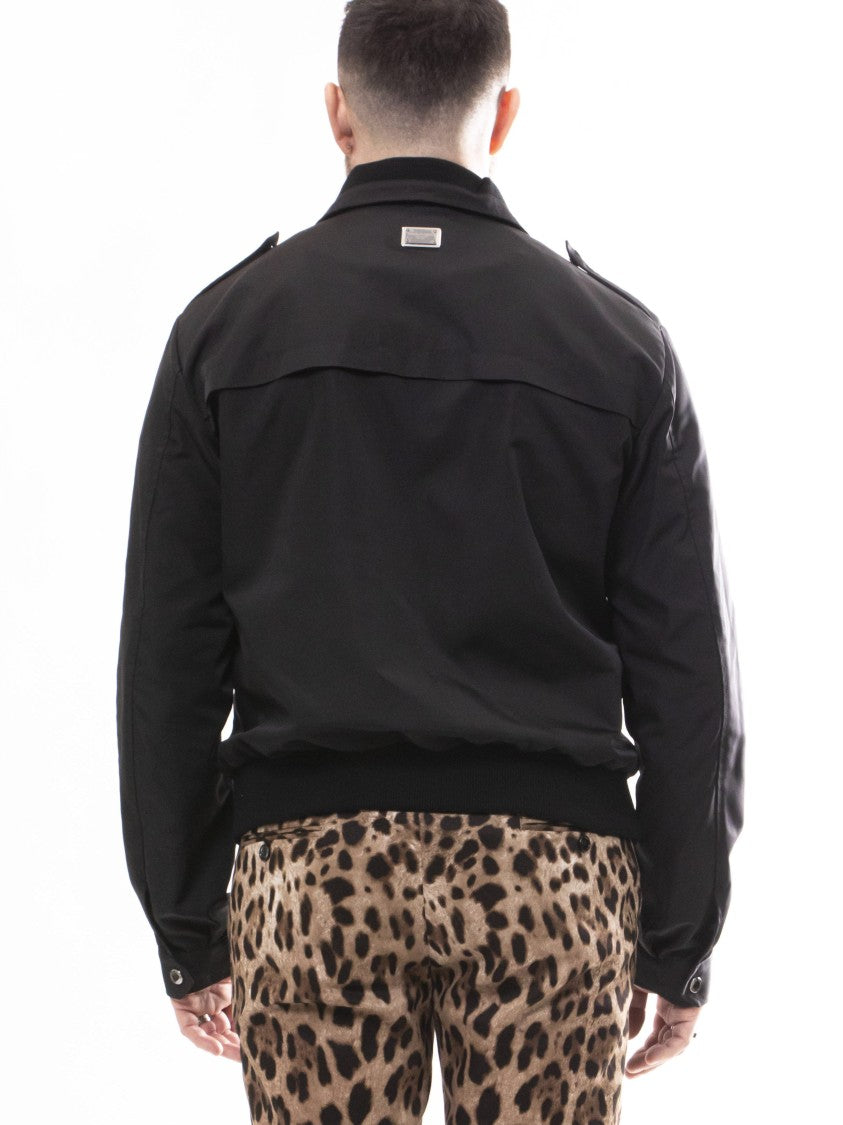 Dolce & Gabbana Epaulet Detail Classic-Collar Bomber Jacket