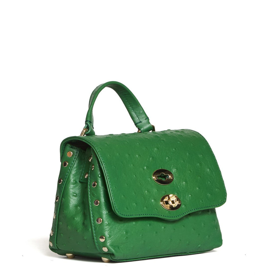 Zanellato Gold Pale Vitello Leather Baby Postina Shoulder Bag