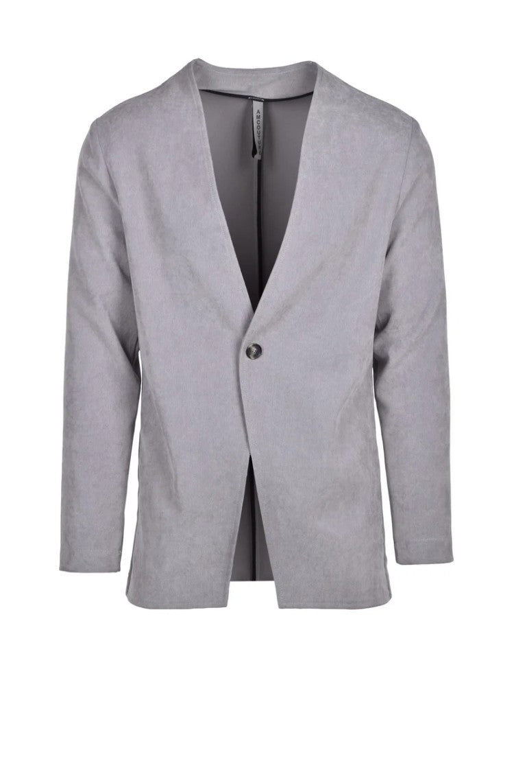A.M.Couture Cotton Stretch Blazer - Grey