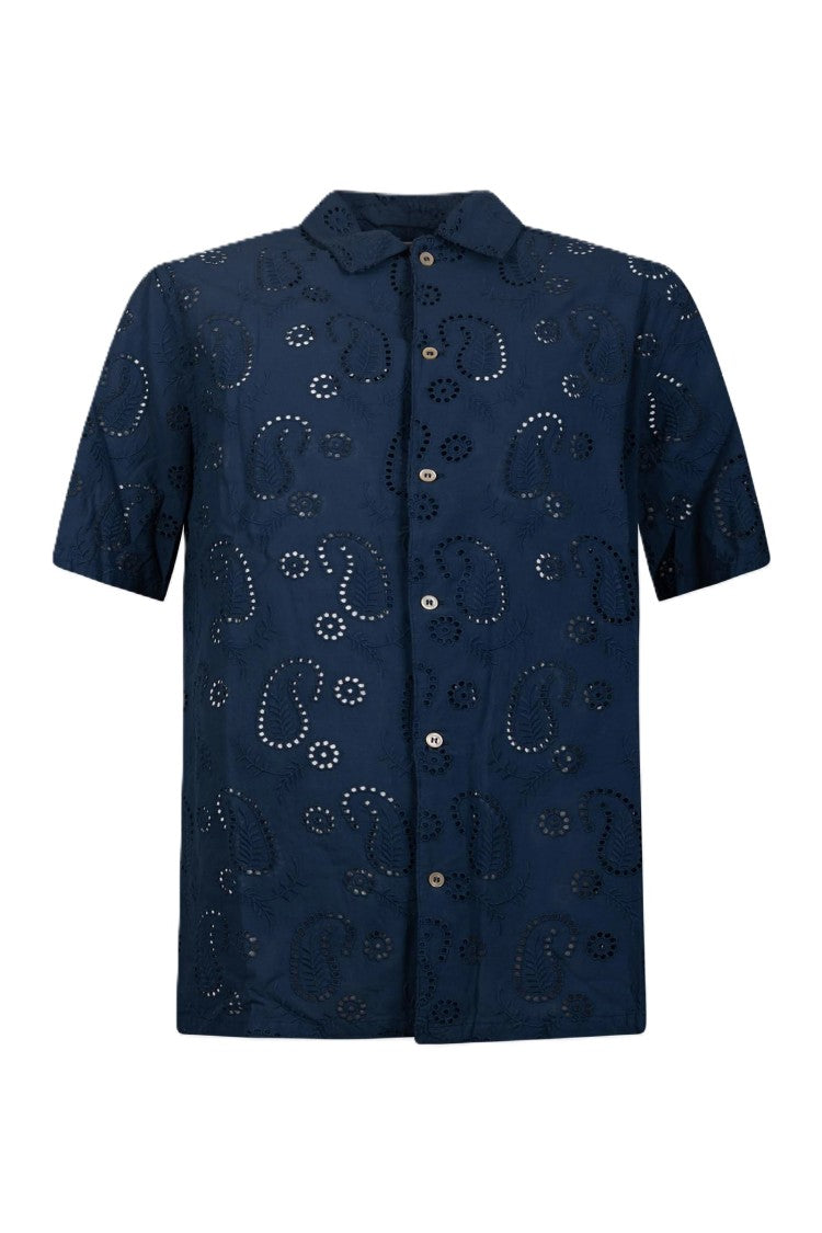 Mc2 Saint Barth Subtle Paisley Patterned Short-Sleeved Shirt