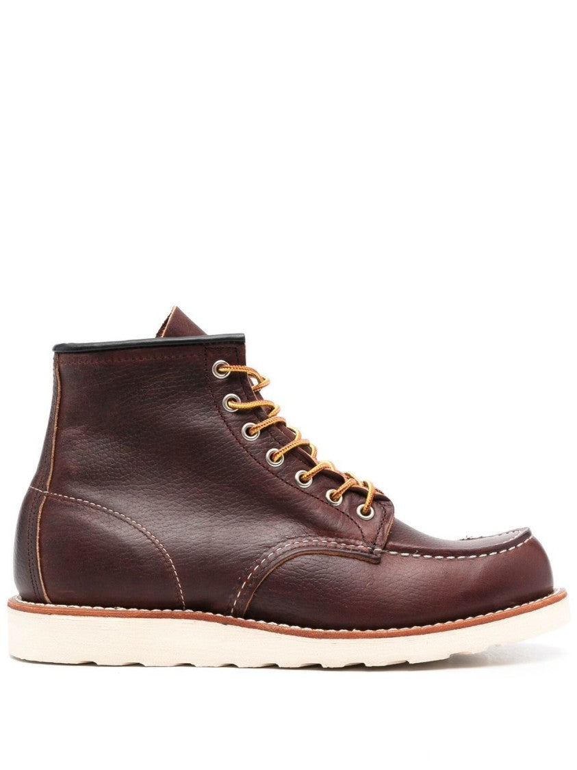 Red Wing Classic Moc Lace-Up Boots With Piped Detailing
