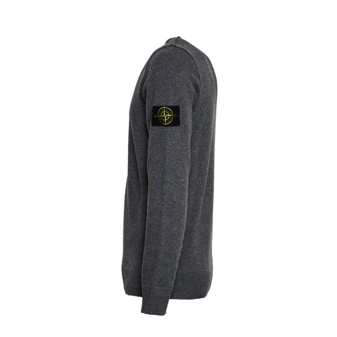 Stone Island Lambswool Sweater With Detailed Stitching