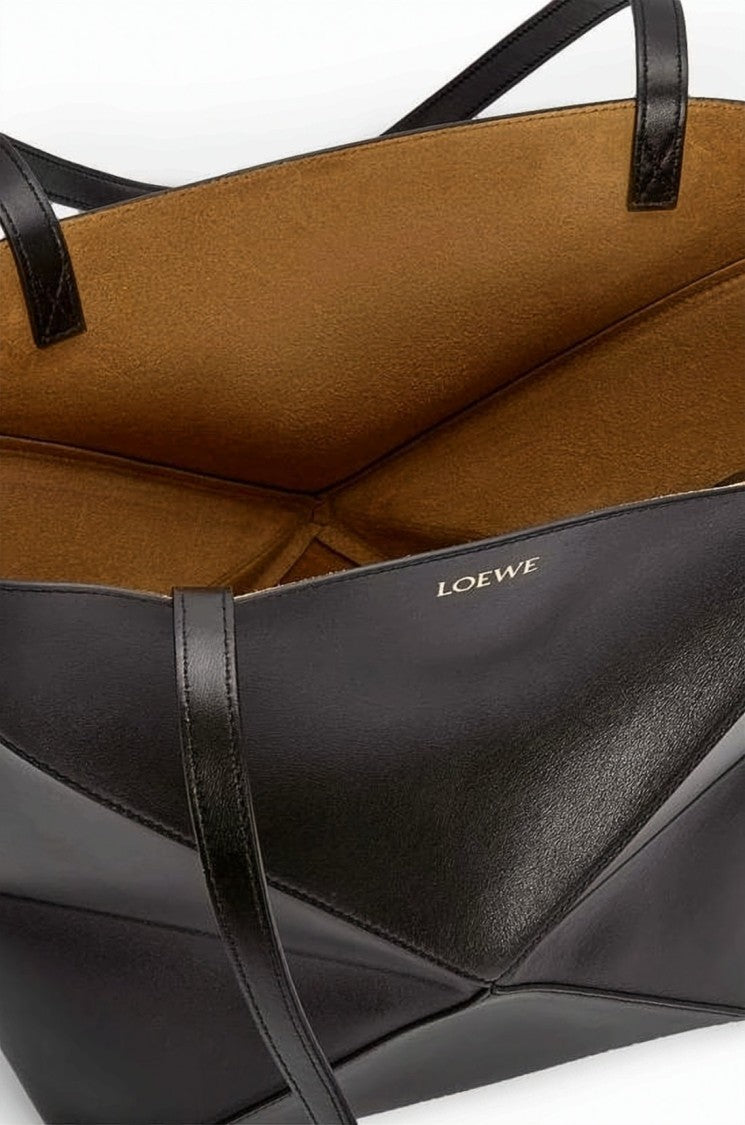 Loewe Geometric Folded Design Calf Leather Shoulder Bag