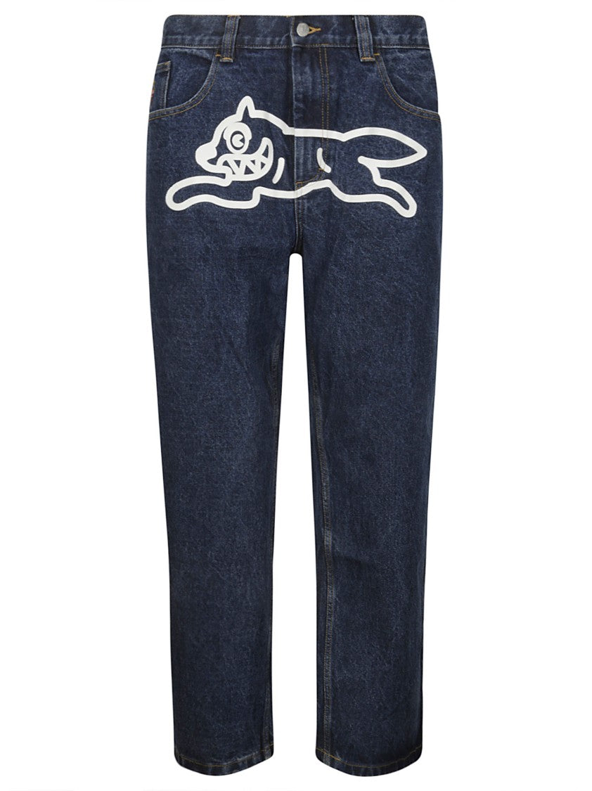 Icecream Straight Leg Denim With Playful Front Print