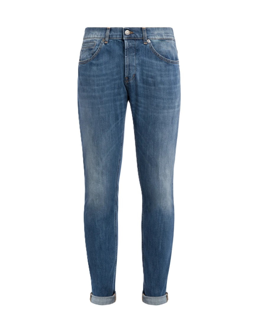 Dondup Classic Slim-Fit Jeans With Subtle Whiskering