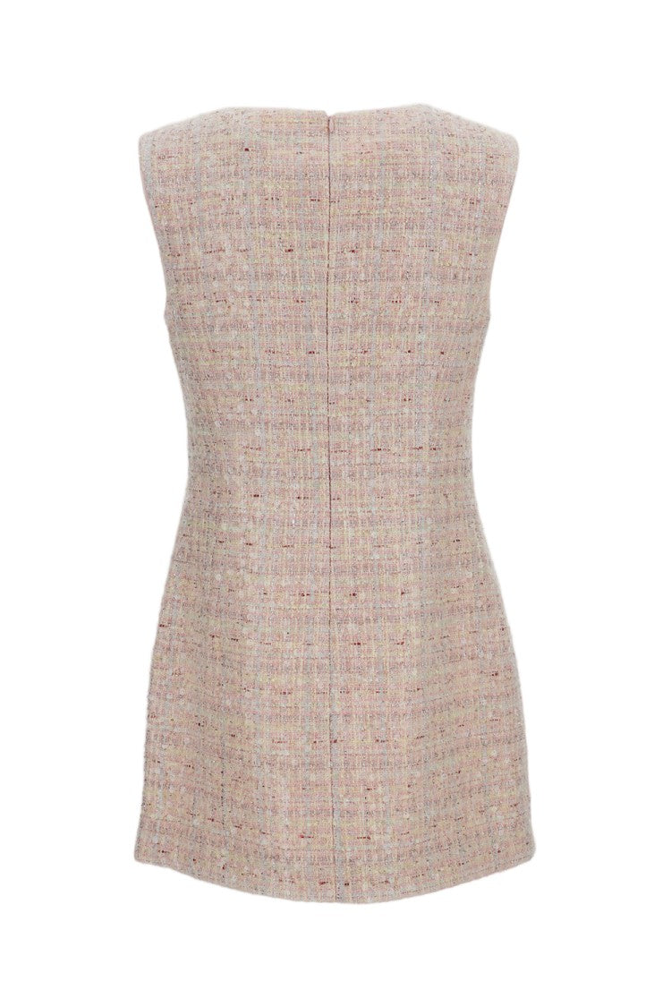 Self-Portrait Sequin Boucle Bow Mini Dress