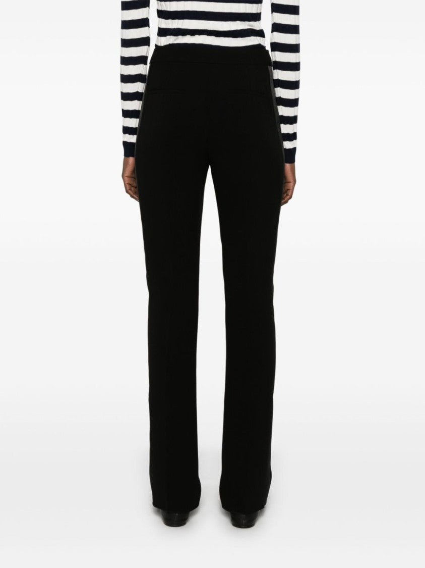 Max Mara Tailored Black Vincita Trousers With Pressed Crease