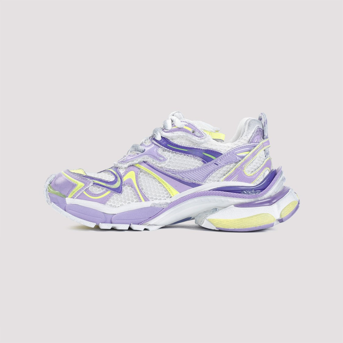Balenciaga Runner 2 Lilac Yellow Polyurethane Sneakers