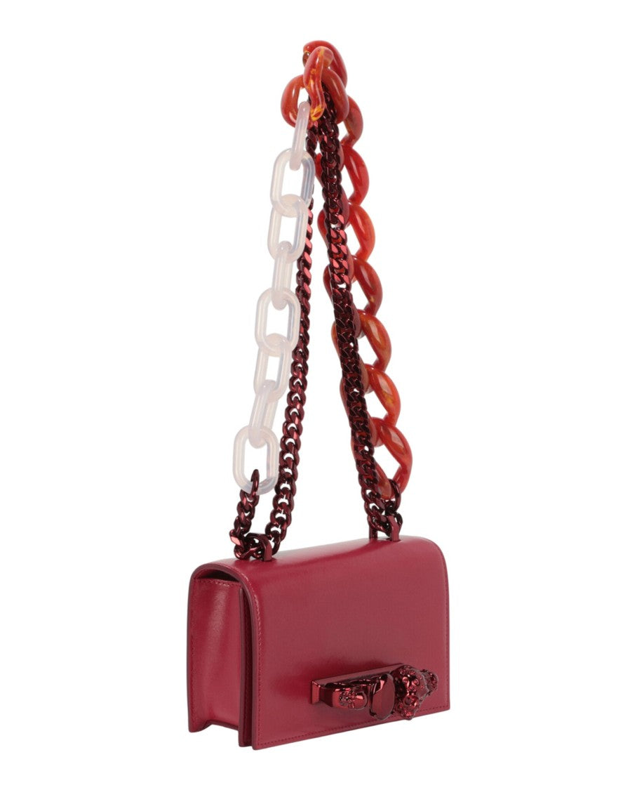 Alexander Mcqueen Mini Jeweled Knuckle Shoulder Bag