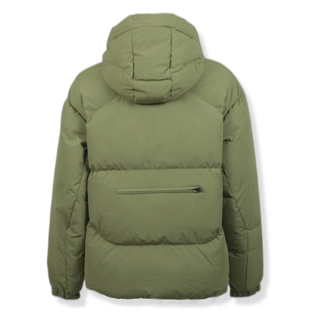 Jg1 Horizontal Quilted Down Jacket With High Collar