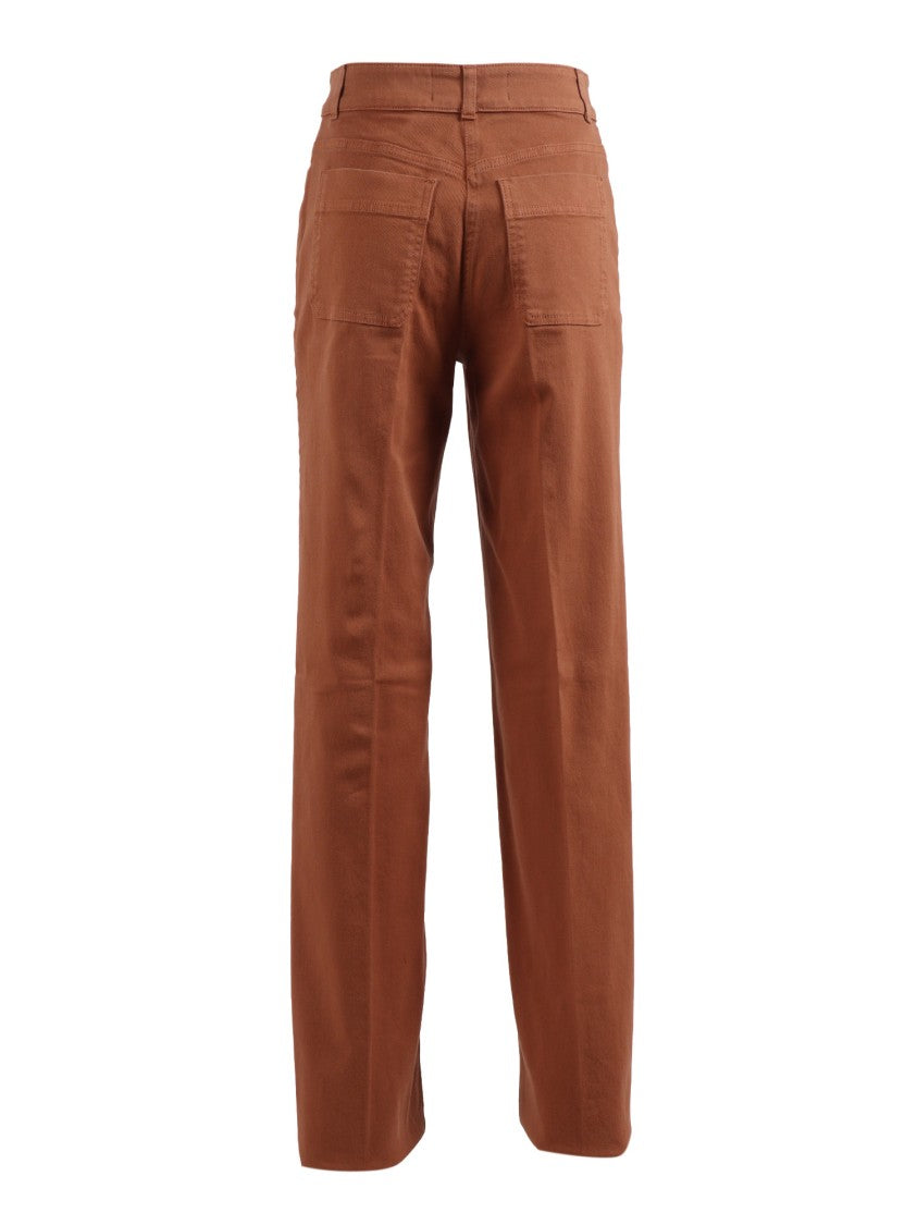 Elisabetta Franchi Straight Leg High Waist Jeans