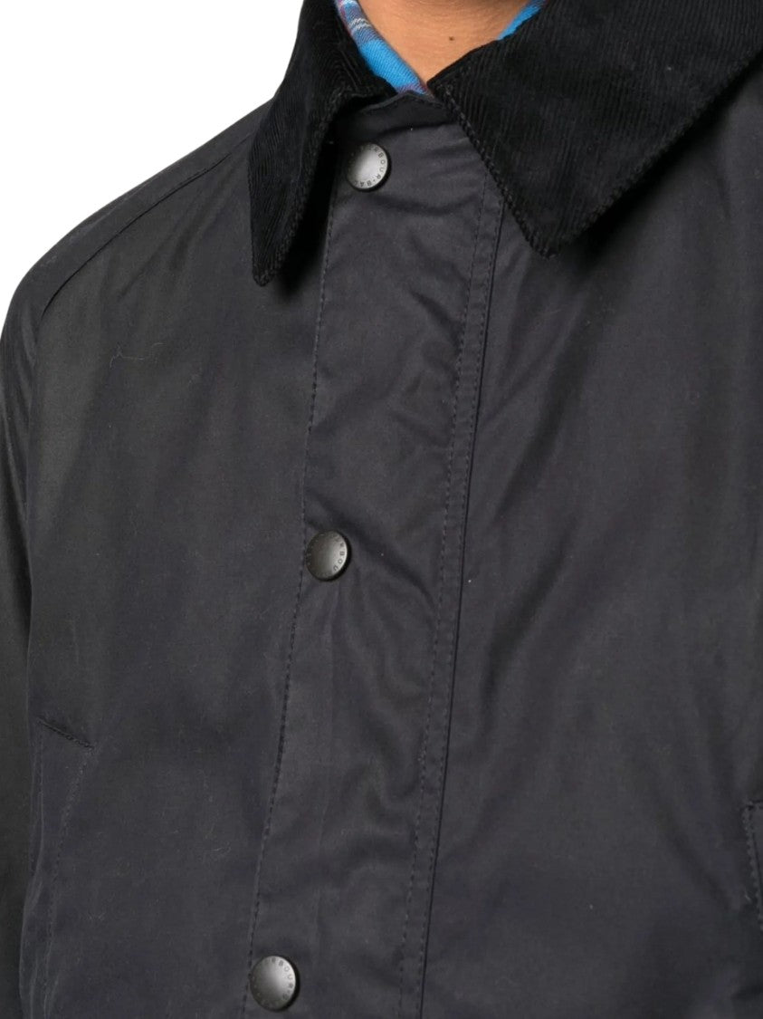 Barbour Ashby Corduroy Collar Snap-Button Cotton Jacket