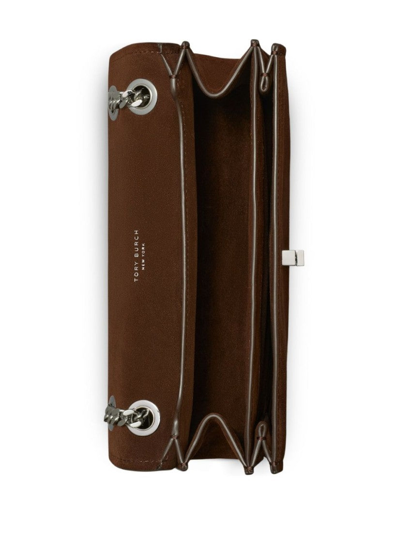 Tory Burch Structured Shoulder Bag In Rich Calf Leather