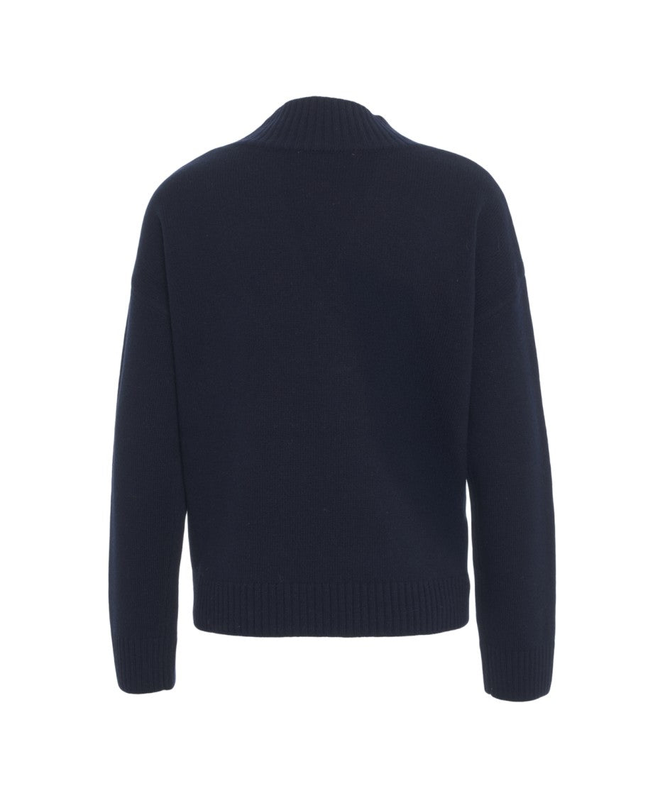 Kaos Relaxed Oversized V-Neck Wool Sweater