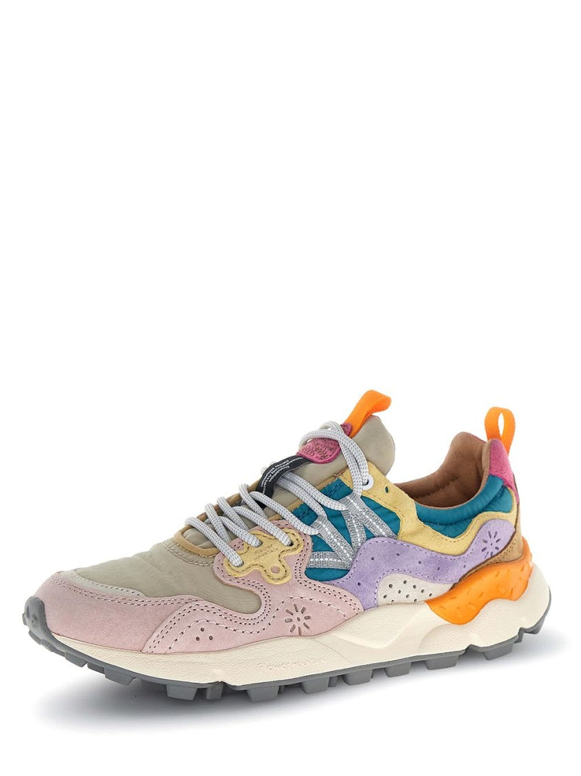 Flower Mountain Multi-Layered Sneakers With Pastel Color Blocks