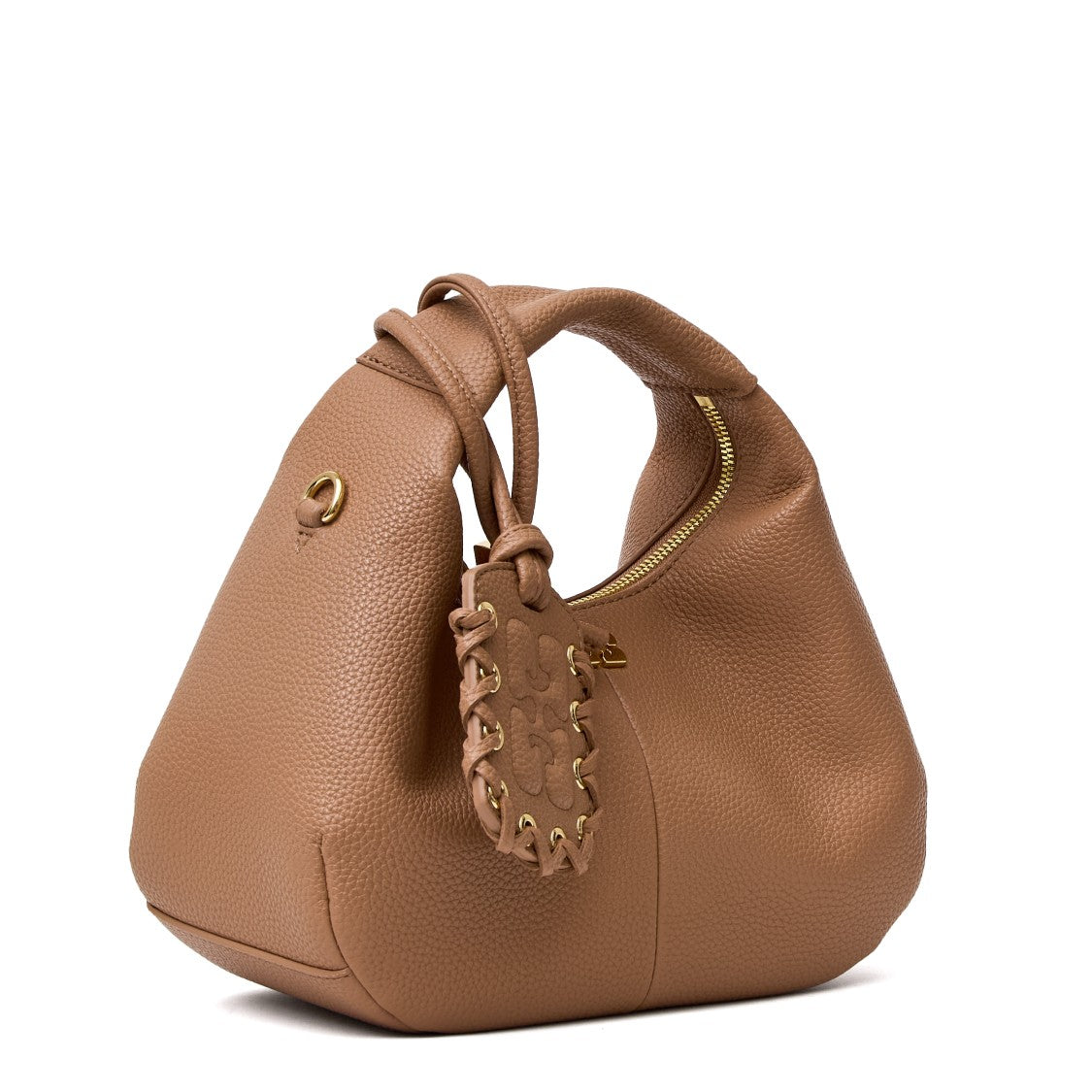 Ganni Mini Grained Textured Hobo Shoulder Bag