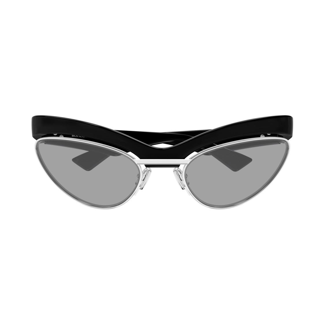 Bottega Veneta Black Bv1480s Thick Acetate Cat-Eye Sunglasses
