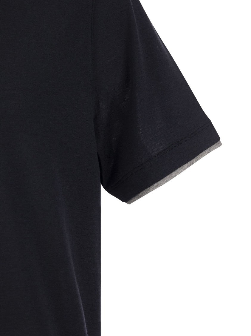 Brunello Cucinelli Silk And Cotton T-Shirt