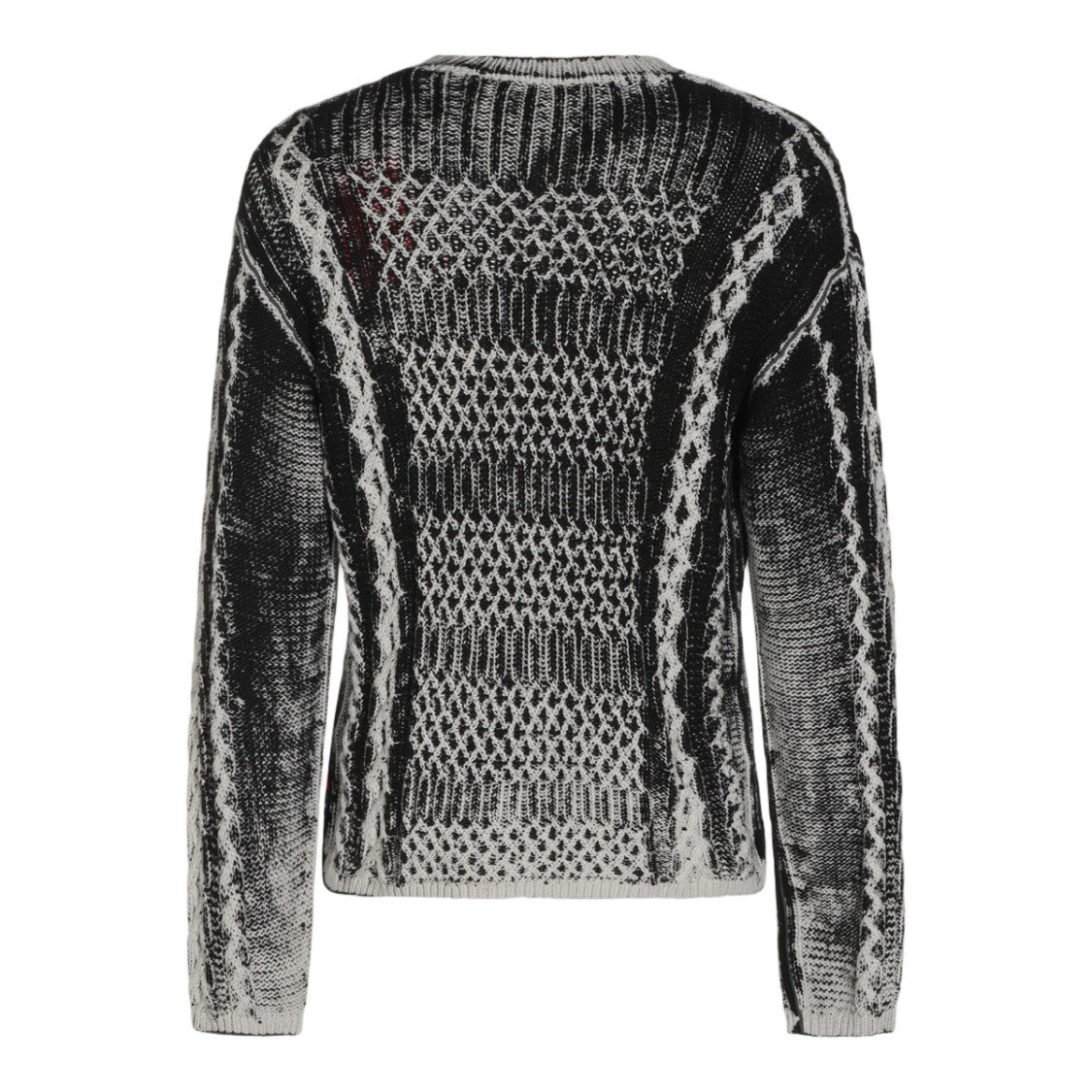 Diesel Textured Knit Sweater With Crew Neckline