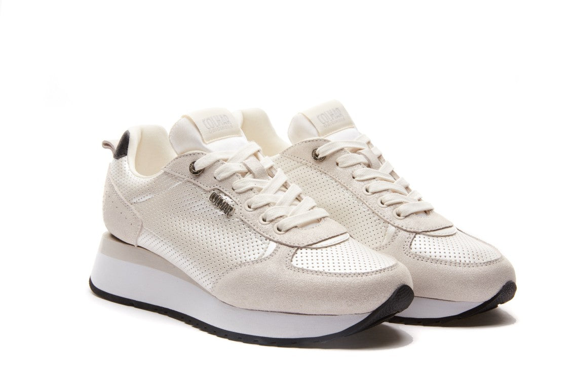 Colmar Originals Micro-Perforated Metallic Sneakers With Ergonomic Insole