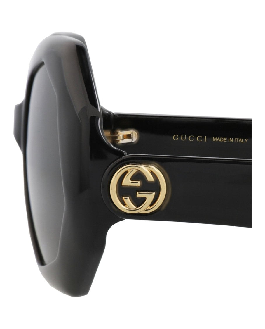 Gucci Round-Frame Injection Sunglasses