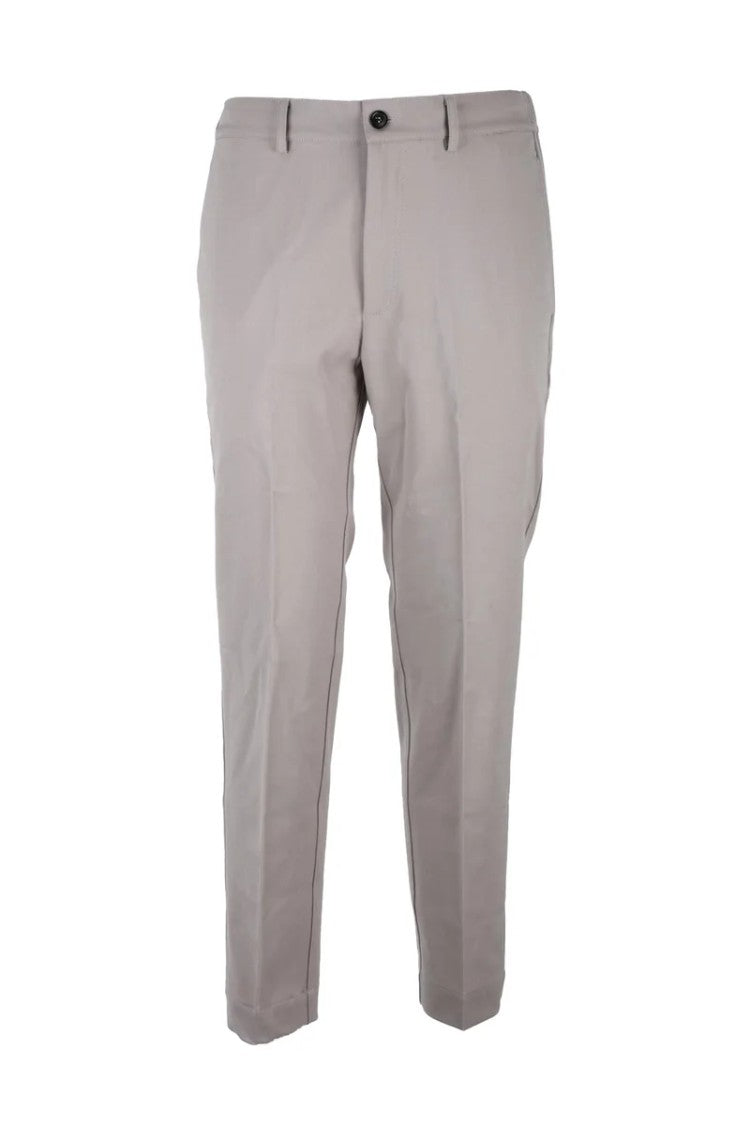 Grifoni Wool Stretch Trousers - Grey