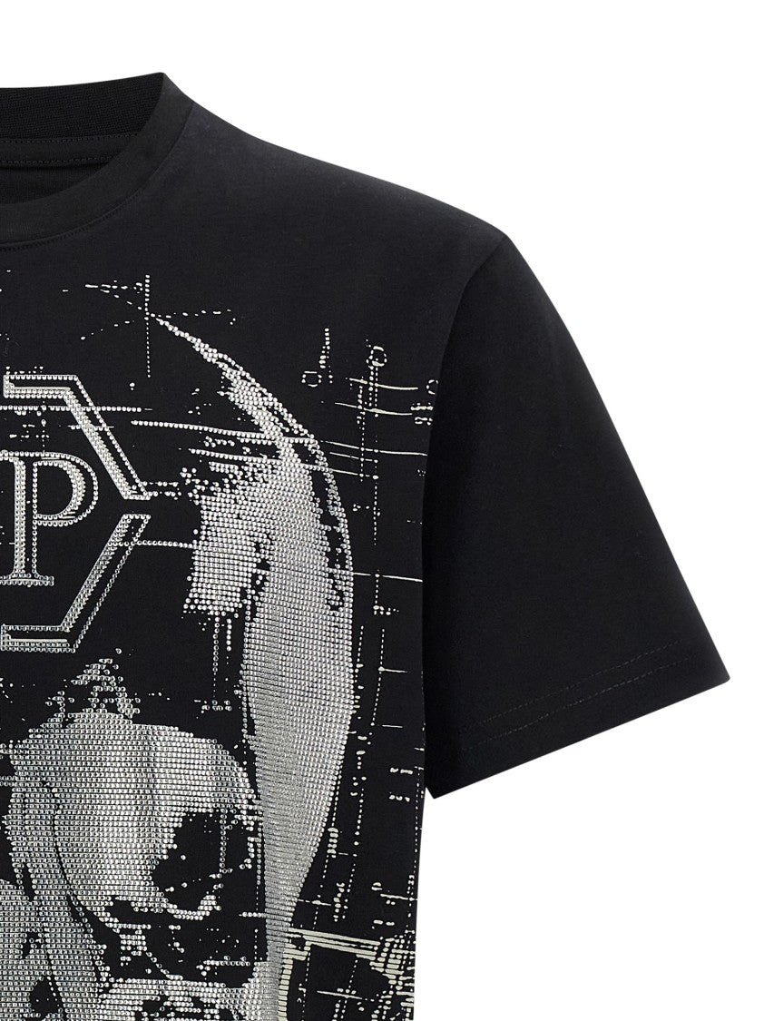 Philipp Plein Skull Strass' T-Shirt
