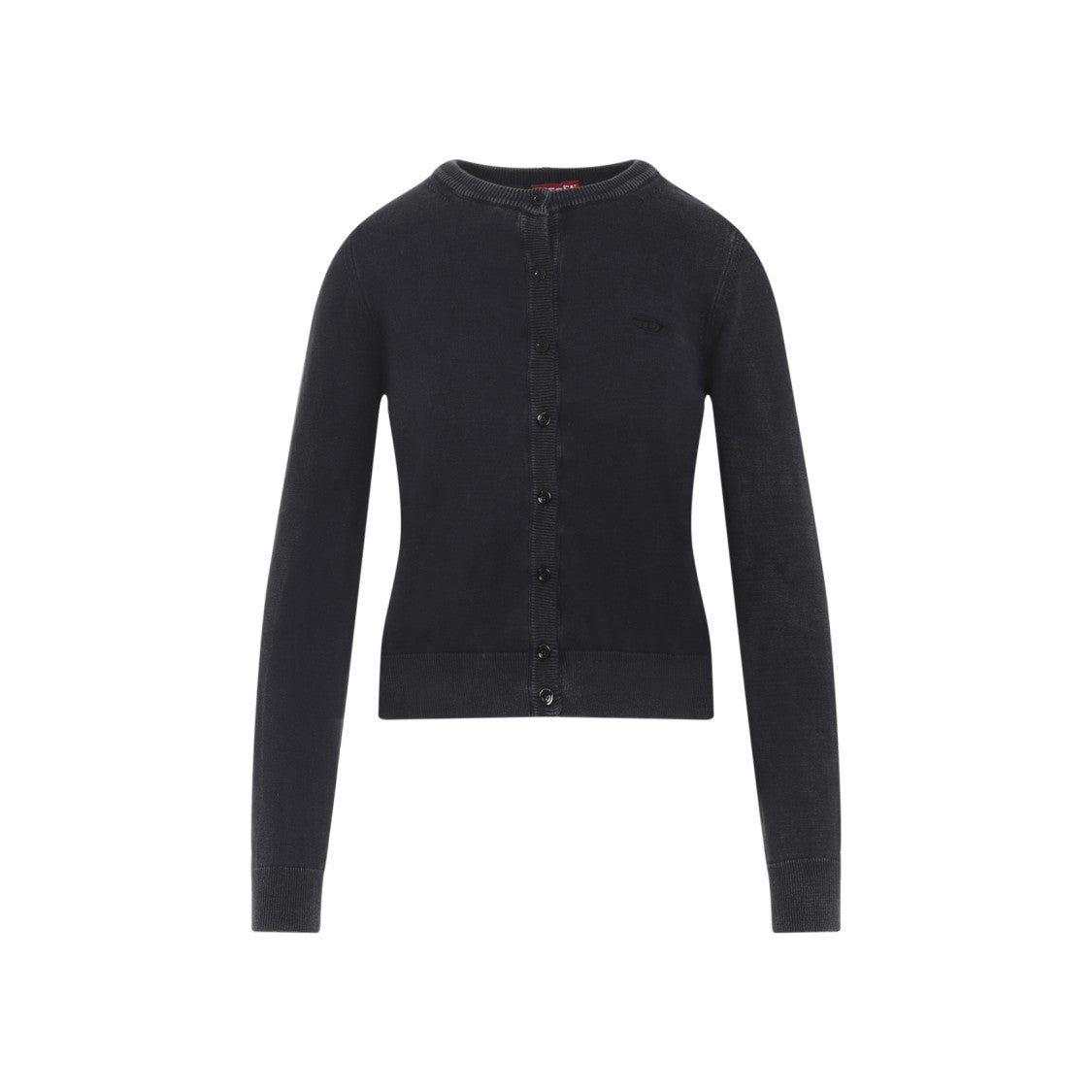 Diesel Fitted Button-Up Sweater With Ribbed Detailing
