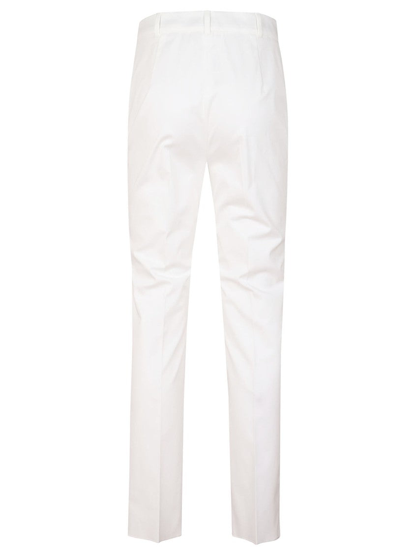 Max Mara Straight-Leg Tailored Pants In Lightweight Cotton