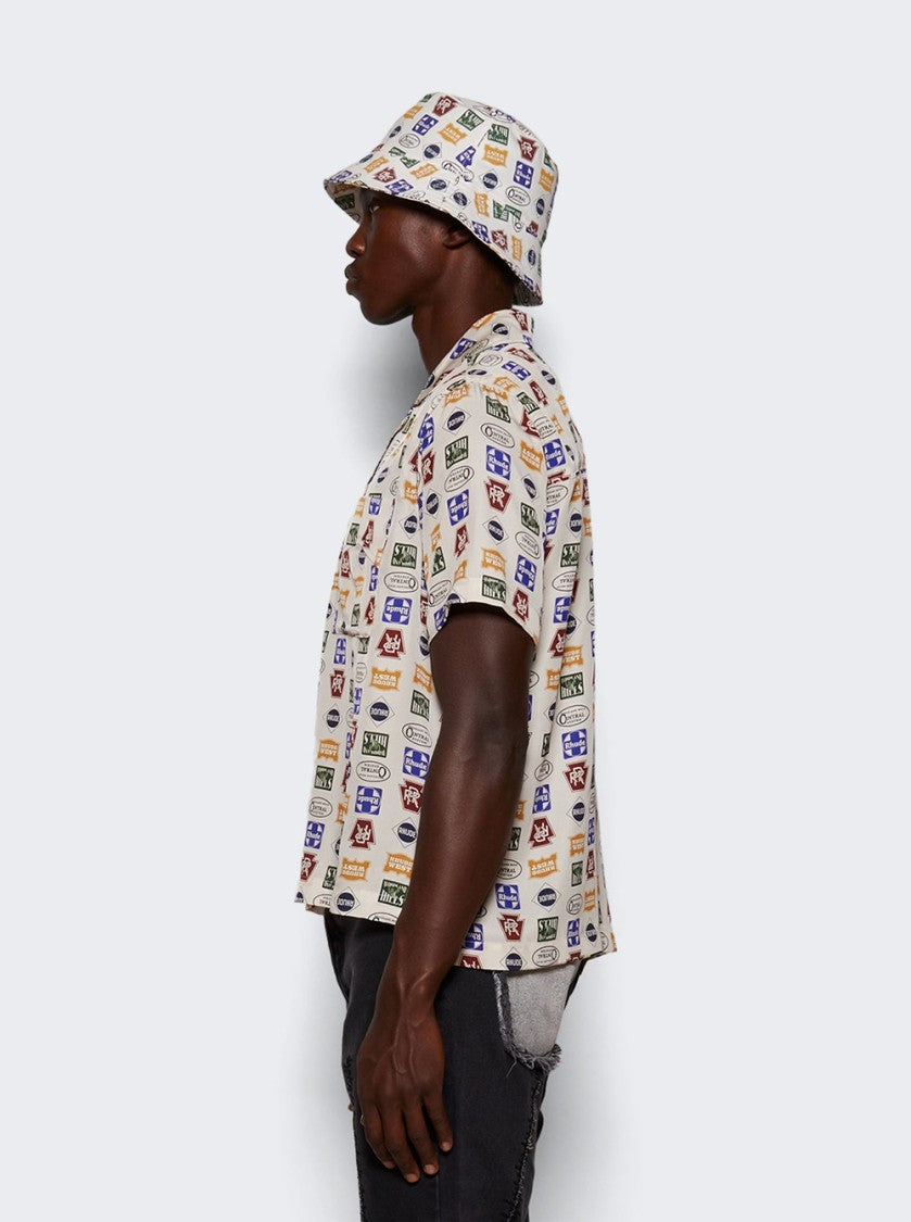 Rhude Trucker Print Shirt Multicolor