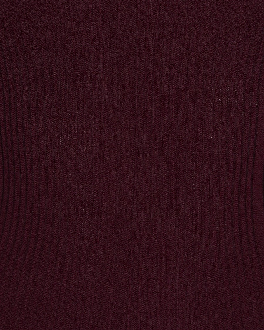 Patrizia Pepe Purple Red Viscose Blend Sweater