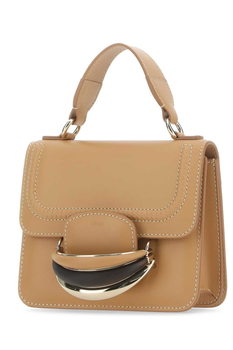 Chloé Camel Leather Small Kattie Handbag