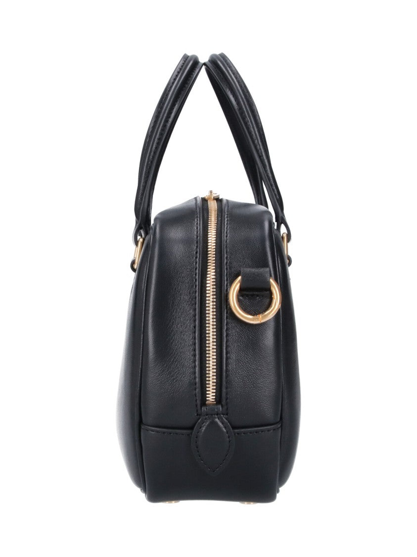 Jil Sander Black Leather Mini Vision Tote Bag