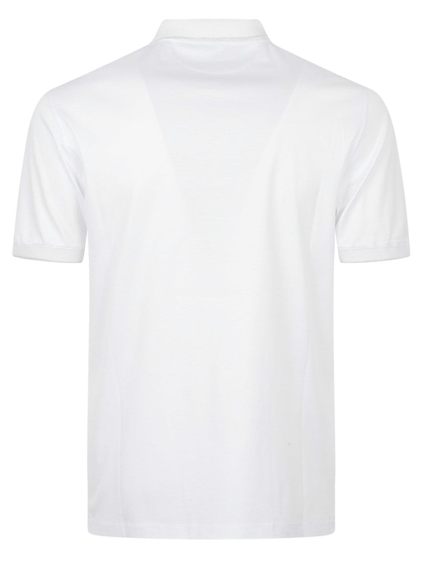 Brunello Cucinelli Short-Sleeve Polo Shirt With Embroidered Logo