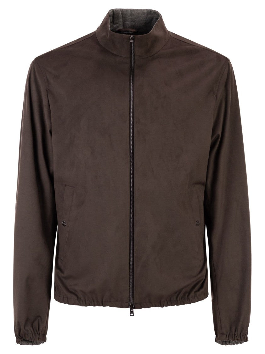Herno Suede Microfibre Jacket