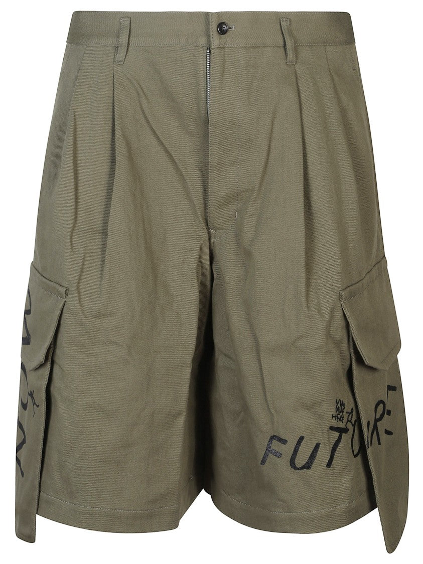 Comme Des Garçons Urban Graffiti Bermuda Cargo Shorts