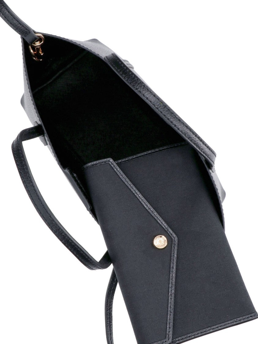 Tory Burch Black Perry Small Calf Leather Tote