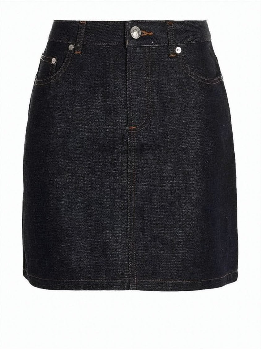 A.P.C. Straight-Silhouette Denim Mini Skirt