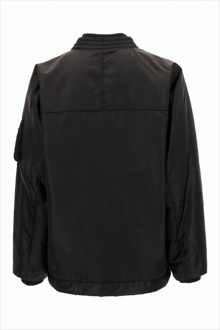 Marcelo Burlon V-Neck Cropped Black Jacket