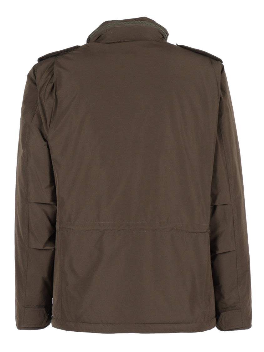 Aspesi Military-Inspired Utility Jacket With Adjustable Hood