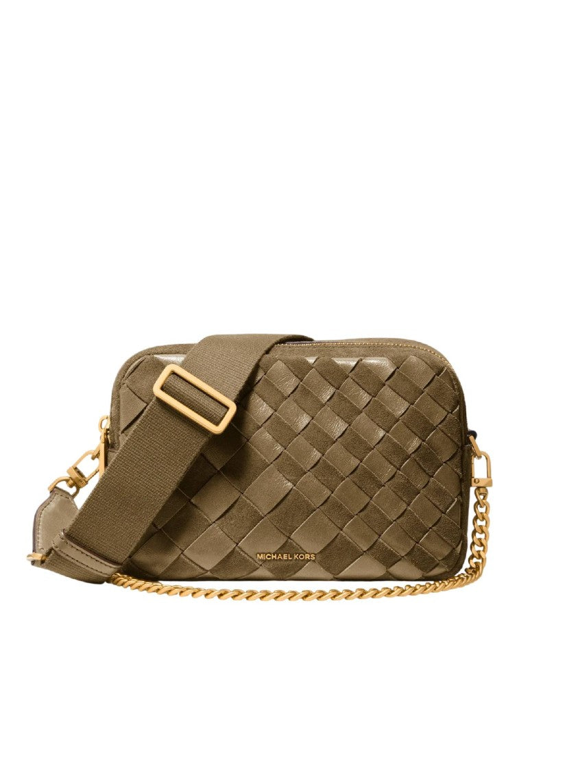 Michael Kors Medium Camera-Style Crossbody Bag With Gold Chain Detail