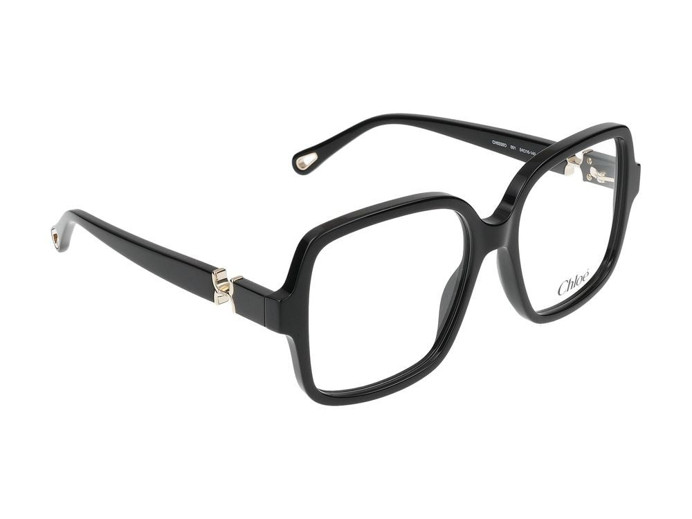 Chloé Black Ch0335o Acetate Oversized Square Eyeglasses