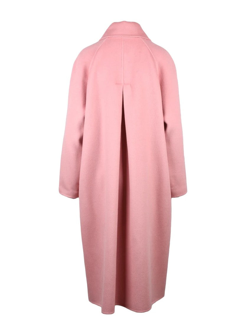 Liviana Conti Pink Wool Long Coat