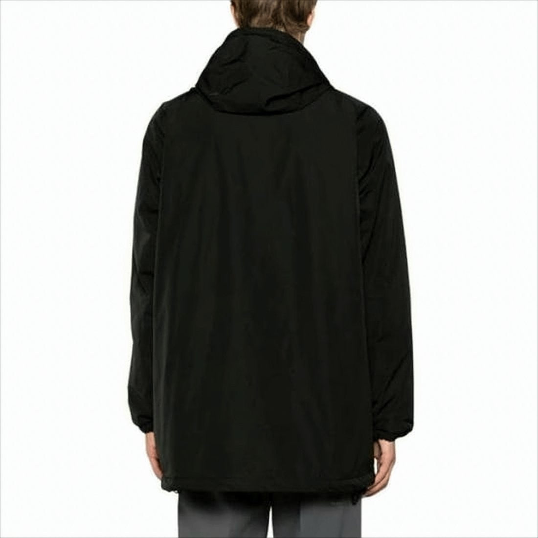 Aspesi Black Zip-Up Jacket With High Collar