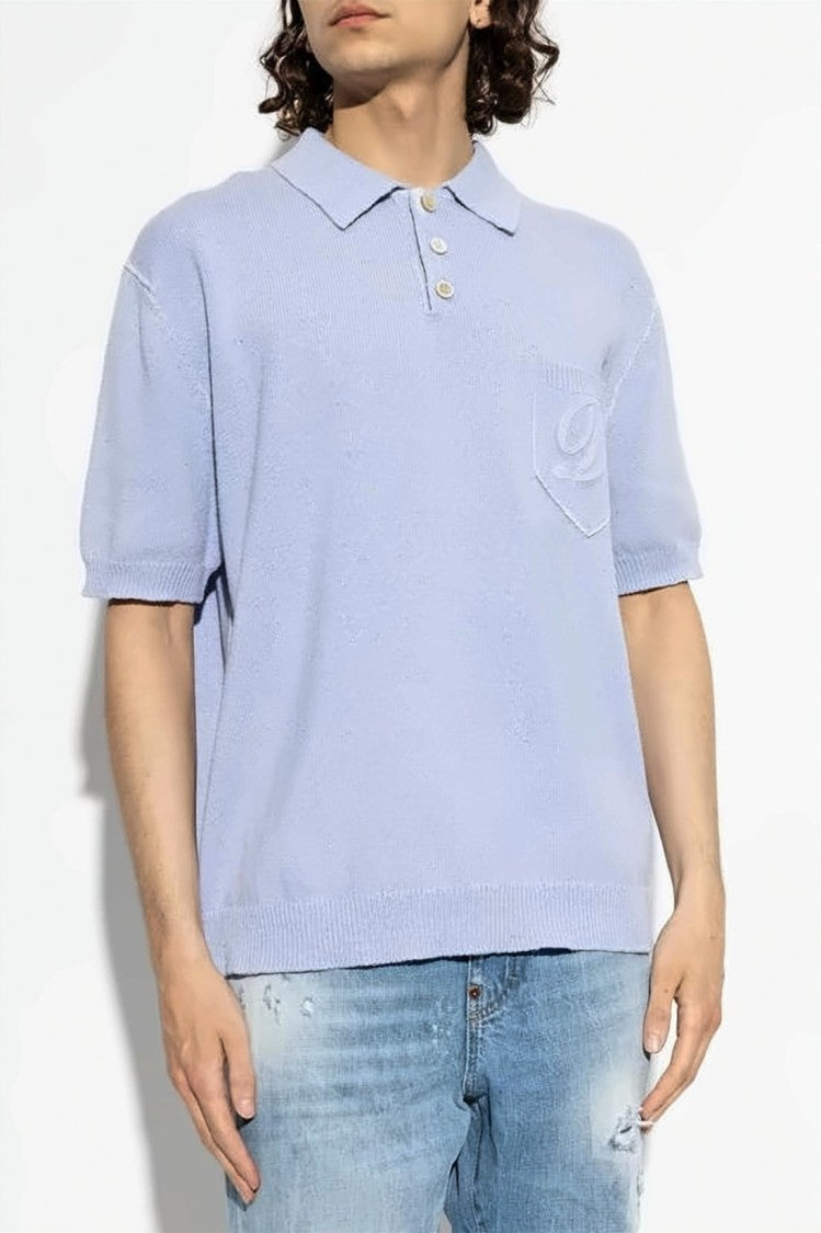Dsquared2 Short-Sleeved Polo Shirt With Classic Collar And Embroidered Pocket