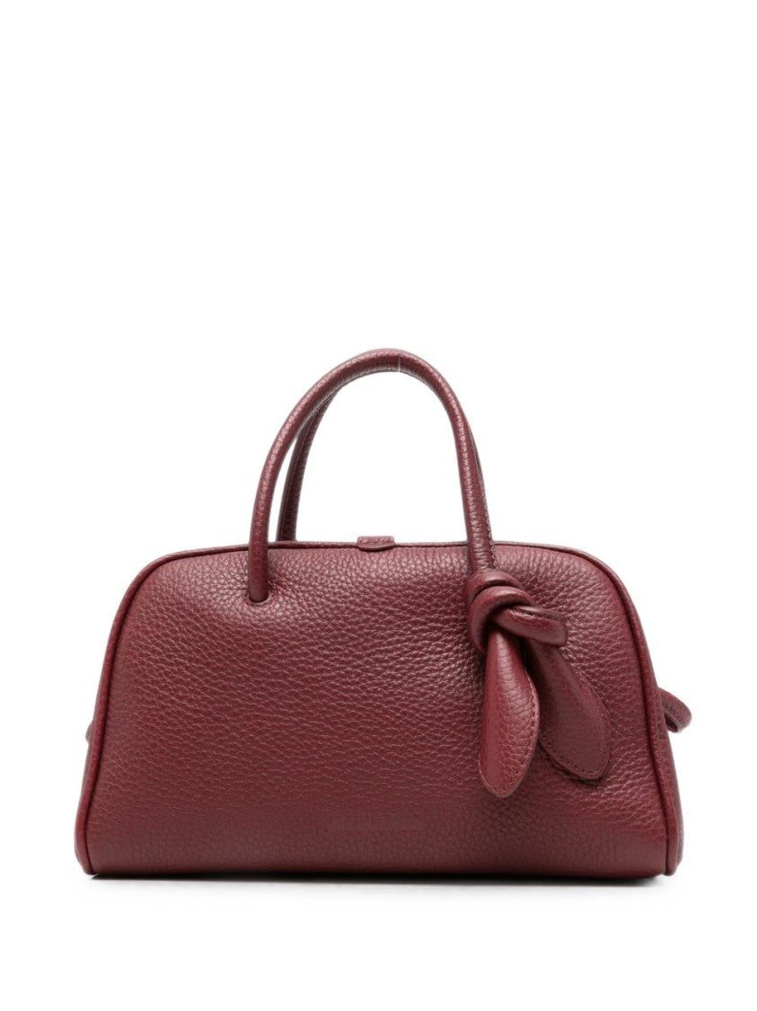 Jacquemus Silk And Nylon Bag With Textured Leather And Knotted Detail
