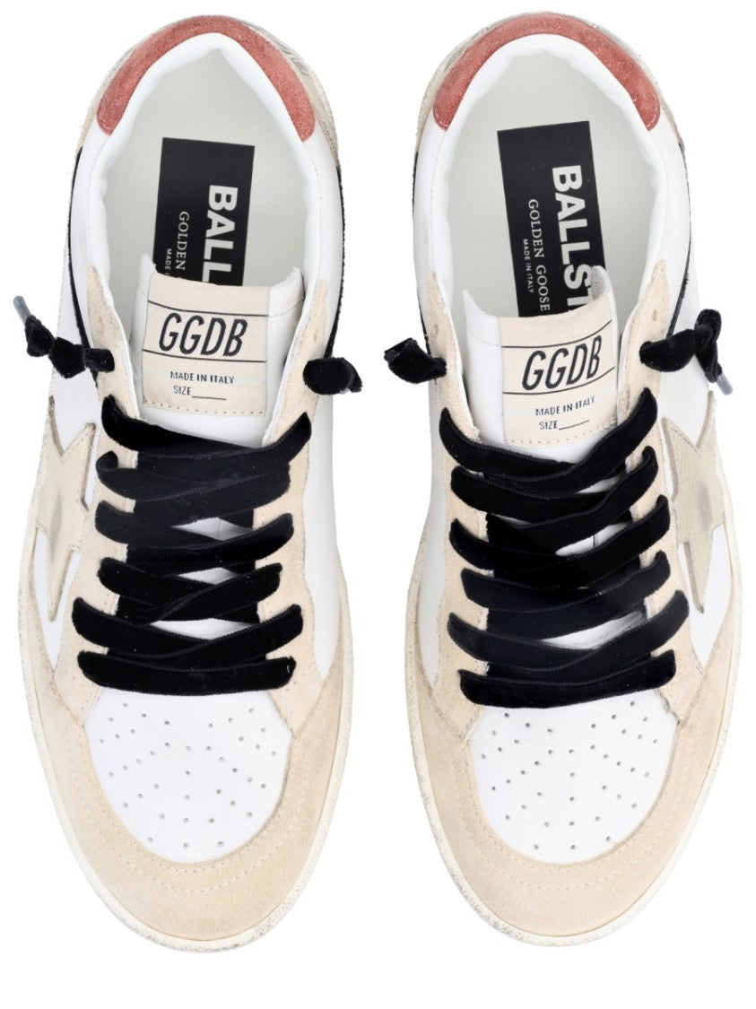 Golden Goose Ballstar Distressed Perforated Star Sneakers